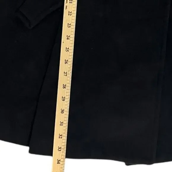 BCBGeneration Classic Black Wool Blend Winter Pea Coat SZ LARGE - Picture 14 of 14